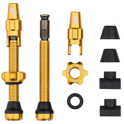 Image of Wolf Tooth Tubeless Valve Stem Kit for Clik Valve - 44mm Gold