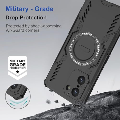 Image of Back Cover Case for OnePlus Nord CE5 5G | 360 Protection Mobile Phone Case Mag-Safe | Back Cover for 1 + OnePlus Nord CE 5 5G / One Plus Nord CE5 5+G - Black TPU+PC