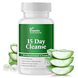 Dr Vitamin 15 Day Cleanse Gut Support – Detox Cleanse for Weight Management – All Natural Colon Cleanser for Bloating and Constipation Relief – Extra Calorie Loss with Healthy Probiotics – 30 Capsules