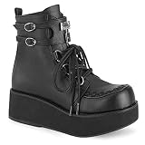 Demonia SPRITE-70, Blk Vegan Leather - Größe: 39/40 EU