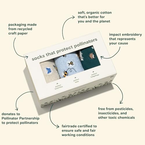 Conscious Step Women's Fair Trade Organic Cotton Crew Socks | 3 Pack | Every Pair Helps Support our Humanitarian Partners3