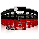 Lavazza, Espresso Maestro Classico, 100 Cápsulas de Café Compatibles con Máquinas Nespresso* Original, Notas de Cereales y Galletas, 100% Arábica, Intensidad 9, Tueste Medio-Oscuro, Amazon Exclusive