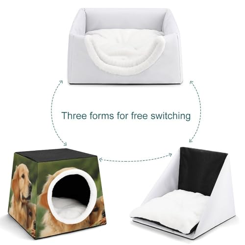 Nichoir confortable pour chat d'intérieur et petit chien en forme de capsule d'espace chaude et douce - 6
