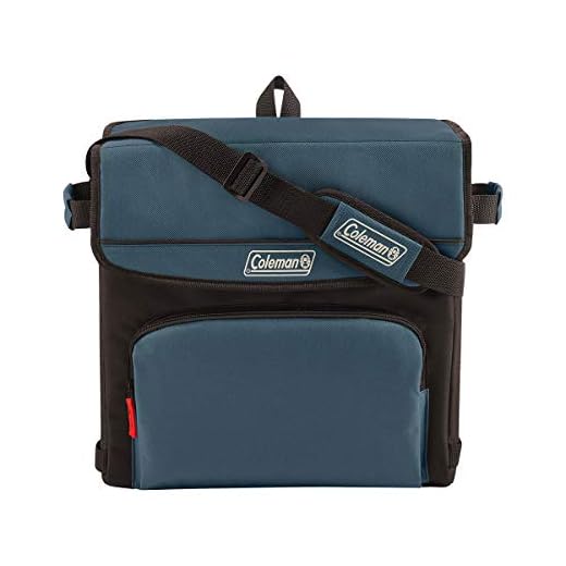 Coleman 54-Can Collapsible Cooler with 32-Hour Ice Retention | Soft-Sided Cooler Bag Folds Flat for Compact Storage, Slate