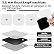30 Pads Nachkaufset selbstklebende Gel-Elektroden Pads,50x 50mm Tens Elektroden Pads, Kompatibel mit anitas & Beurer Tens Maschinen,mit 3.5mm Druckknopfverbindung