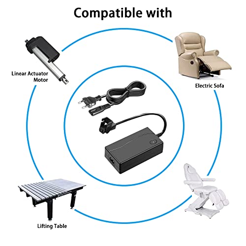 Alimentación reclinable AmzFwing, transformador de alimentación de 29 V 2 A con cable de alimentación de CA, para silla reclinable eléctrica para silla de ruedas.