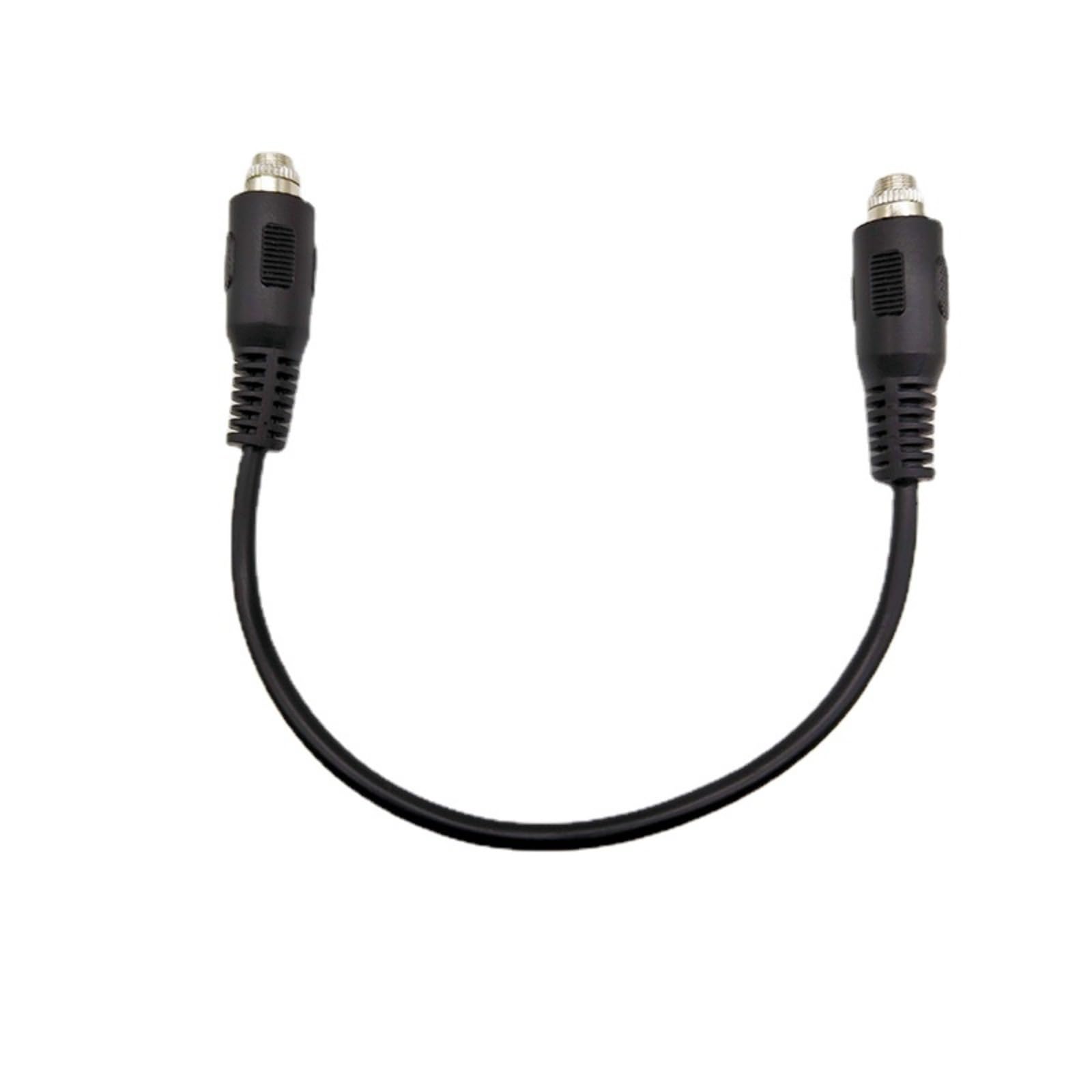 YSJJZRL AUX 3.5 mm Male/Female to Female Locking Nut Panel Mount Cable Car Stereo Audio Adapter Converter Cord (Nut to Nut-20cm)