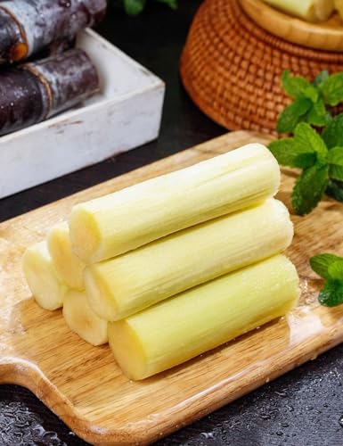 Sugar Cane(360g/12.7oz,1Pack/bag)Packaged Peeled Sugarcane Chunks Convenient and Easy-to-eat Sugar Cane Sticks Yunnan Vacuum-Packed Middle-Section Sugarcane Flesh Saccharum Officinarum Snacks