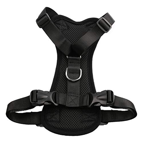 Conjunto de arnês de peitoral de carro para cães e animais de estimação da POPETPOP com alça de peit