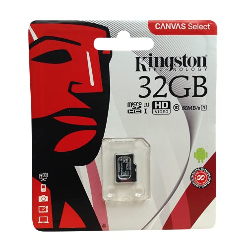�I���W�i��Kingston Technology 16GB/32GB/64GB/128GB Mini ���� Micro SD�������[�J�[�h �^�u���b�g ���o�C���p �u���b�N (32GB)