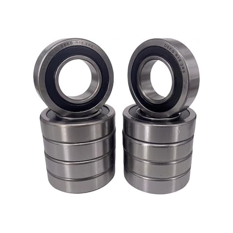 DEEG 10PCS R16-2rs Bearings 1 Inch ID x2 Inch OD x1/2Double-sided Rubber Sealed Bearings… Cover