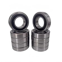 DEEG 10PCS R16-2rs Bearings 1 Inch ID x2 Inch OD x1/2Double-sided Rubber Sealed Bearings...
