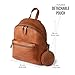 BERLINER BAGS Vintage Genuine Leather Backpack Kelly, Small Backpack Purse for Women, Lightweight Backpack - Brown