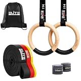 ELITE ATHLETICS Wood Rings Set