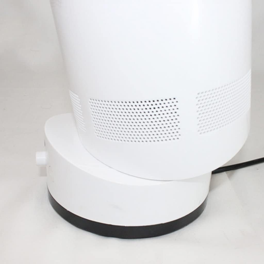 Ventilatore a Torre Leggero e Portatile Silenzioso, Ventola Senza Pale con Chiusura temporizzata di 2 Ore, Ventola da scrivania a Basso Rumore per Interni Domestici/Ufficio