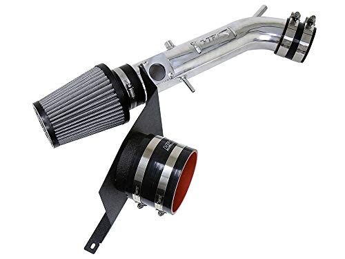 HPS Performance Polish Shortram Air Intake Kit + Heat Shield ...