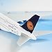 HANGHANG German Lufthansa Airbus 380 16cm Metal Airplane Models Child Birthday Gift Plane Models Home Decoration