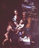 PTLYE Reproducción Cuadro en Lienzo Oleo Sobre Lienzo Dama y Niño con Santa Ana y San Juan Bautista de Giulio Romano para la Decoración del Hogar 60x90cm