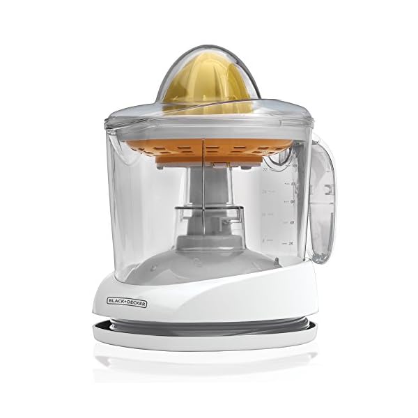BLACK+DECKER 32oz Electric Citrus Juicer, CJ625, Pressure Activated, Adjustable Pulp Control, Dishwasher-Safe