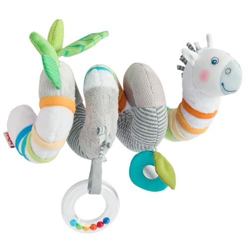 HABA Mobile-Spirale Zebra – Stoffspirale für Babys mit Rassel,...