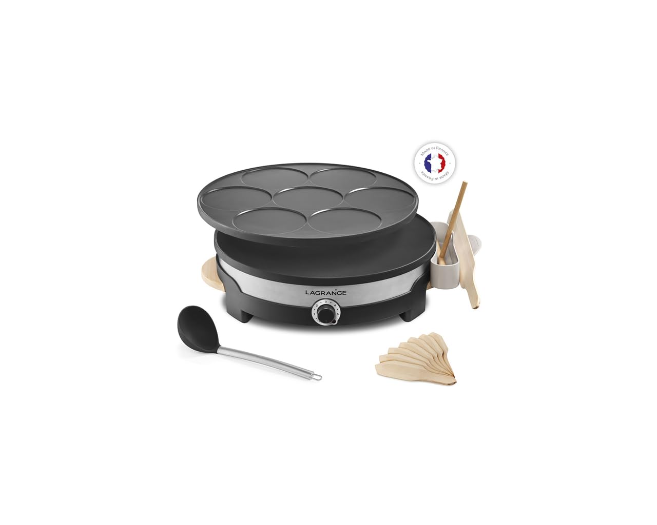 Lagrange Tradi'® Duo Crêpes-Pfanne, 1500 W, Schwarz