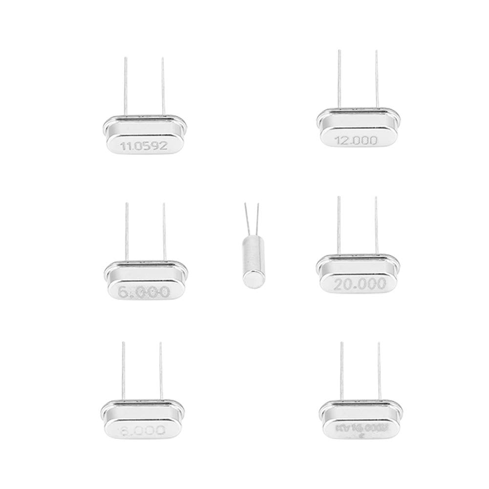 35PCS 7 7 Values Crystal Oscillator Kit, Stable and Performance, Small Size and Compact Structure, Ideal for DIY Electronics and Projects, for Passive Components, with high