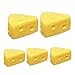 Sonoaud 5 Pièces Mini Simulation Gâteau Au Fromage Pièces Coupées Modèle Maison De Poupée Jouet Bricolage Jouer Cadeau, Faire Semblant De Meubles Décor Cadeau Pour Les Tout-petits De Plus De 3 Ans UNE