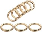 Round Rings Spring Trigger Hook for Handbag Purse Shoulder Strap, 1.3 Inch Round Carabiner Spring Snap