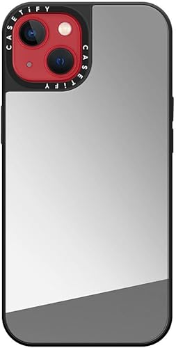 Miniatura 6 de CASETiFY Mirror - Funda para iPhone 13 (protección contra caídas de 5 pies, compatible con Magsafe), color plateado sobre negro