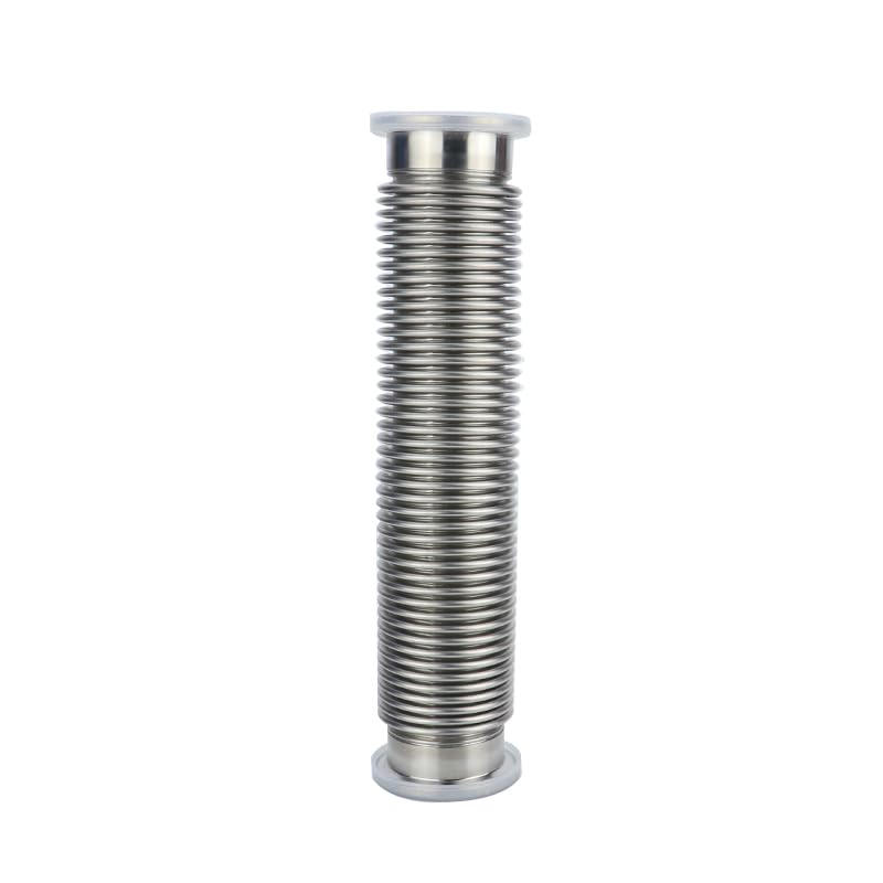 Manguera flexible de brida de vacío KF16/KF25/KF40/KF50 de 100-1000 mm, tubo de fuelle corrugado de acero inoxidable para sistemas de vacío de alto rendimiento, fuelles flexibles, 250 mm, compatible