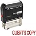 ExcelMark Clients Copy Self Inking Rubber Stamp - Red Ink (A1539)