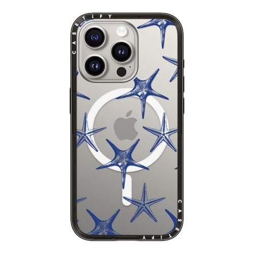 Coque iPhone 15 Pro Magsafe fine légère noir transparent CASETiFY