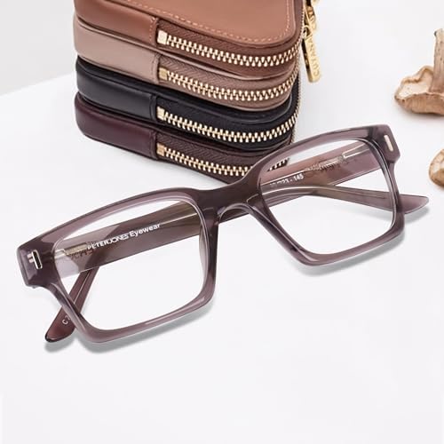 Image of Peter Jones Acetate Unisex Large Broad Style Premium Spectacle Frame with Spring Hinges (U001)