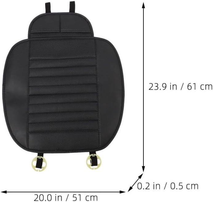ARTIBETTER Front Car Seat Cover Protector, 2pcs Car Seat Covers for Front Seats Waterproof Seat Cover for Cars Trucks, 61.00X51.00X0.50CM, Black, JJ4V3X40414B1I4J07JM3V36