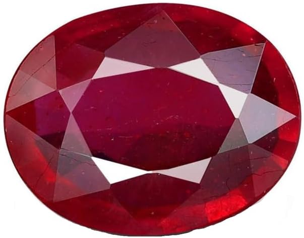 Certified GemsRuby Stone Original Certified 4 Ratti Manik Stone 3.5 Carat Ruby Gemstone Oval Cut रूबी माणिक स्टोन माणिक रत्न ओरिजिनल Natural Manikya Lal Red Burma Ruby Burma Manik Stone 4 Ratti Ruby Gemstone By Certified Gems