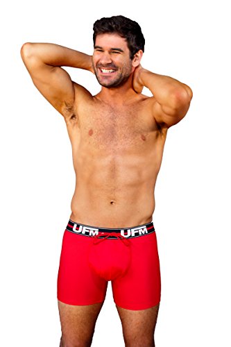 UFM 6” Athletic Boxer Briefs for Men - Poly-Spandex Mens Underwear - Men's Boxer Briefs - Moisture Wicking Mens Boxers - Gen3 - Main Image