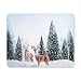 Produktbild Gaming Mouse pad, Maus - Pads im Winter Schnee und Landschaft und Hirsch, Tanne.Mousepad Komfort - Mousepad