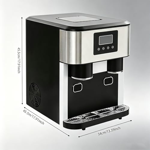Fabricadora de hielo 3 en 1 con dispensador de agua 1.8L miniatura 3