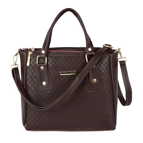 Image of Storite PU Leather Hand Bag | Shoulder Bags for Women with Strap (Dark Brown)