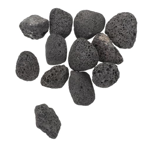 ERINGOGO Difusor de Aromaterapia Piedras Volcánicas Naturales 500 G (2-4 Cm), Difusor Pasivo para Aceites Esenciales, Piedras Difusoras de Fragancia Negro para Hogar, Oficina y Coche