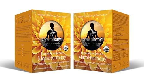 Femmenessence MacaHarmony Clinically Studied Hormone Balance Support for Menstrual Health PMS Relief Mood Skin & Fertility 240 Natural Organic Vegan Capsules (120 Day Supply)