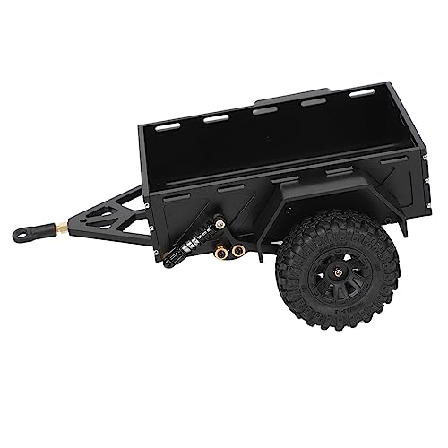 Reboque de Engate de Carro RC, Pneu de Borracha Antiderrapante de Liga de Alumínio à Prova de Ferrug