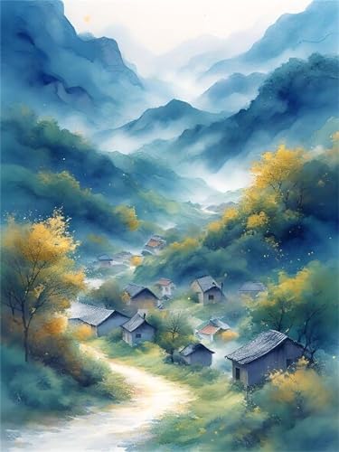 Peinture par numéro de qualité supérieure paysage géant 90x120