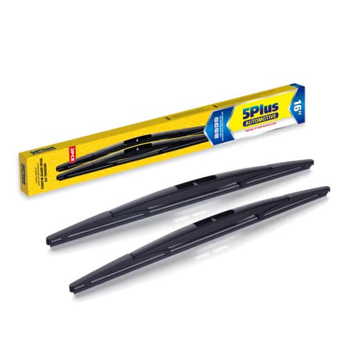 Image of 5 PLUS Rear Wiper Blade 16 inch(16-B Pack of 2), Replacement for Honda Odyssey 2022-2005 Passport 2021-2019 /Subaru Forester 2005-2004 Impreza 2011-2009 2004 Outback 22-20 Back Windshield +More