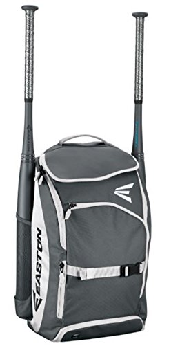 EASTON PROWESS Bat & Equipment Softball Backpack Bag | Designed for Female Athletes | 2019 | White | 2 Bat Sleeves | Vented Shoe Pocket | Top Pocket | Flip Up Mirror | Helmet Strap | Fence Hook