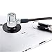 Laptop Key Lock Security Cable Lock Tablet Lock Cable with Black Adhesive Security Plate Slot Anti-Theft Lock for Notebook,MacBook,iPad,Tablets,iPhone