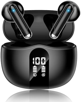 XIAOWTEK Wireless Earbuds, 2026 Bluetooth 5.4 Headphones Bass Ste...