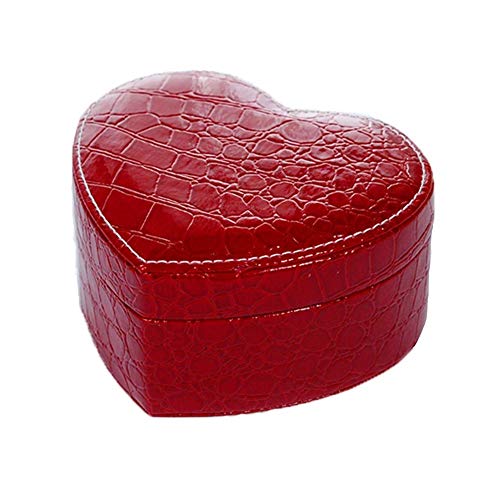 Boîte de bijoux boîte d'organisateur en cuir avec compartiments pour colliers
