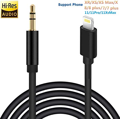 Aux Cord for iPhone 3.5mm Aux Cable for Car Compatible with iPhone 11/11Pro/XR/XS/XS