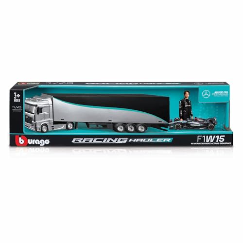 Bburago F1 Formula 1 MERCEDES AMG RACING TRANSPORTER W15 (2024), RUSSELL, 1:43 Scale - Image 3